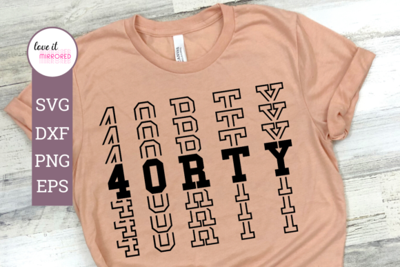 4orty Mirror Word Design: Graphics for Crafts