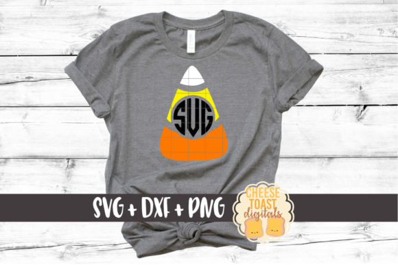 Candy Corn Monogram Frame Graphics and Crafts