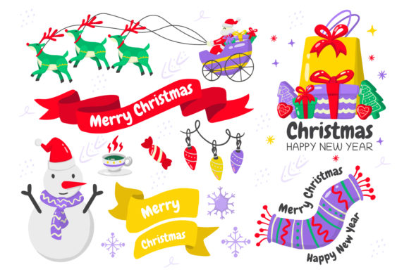 Christmas Elements Vol.7 Graphics and Illustrations