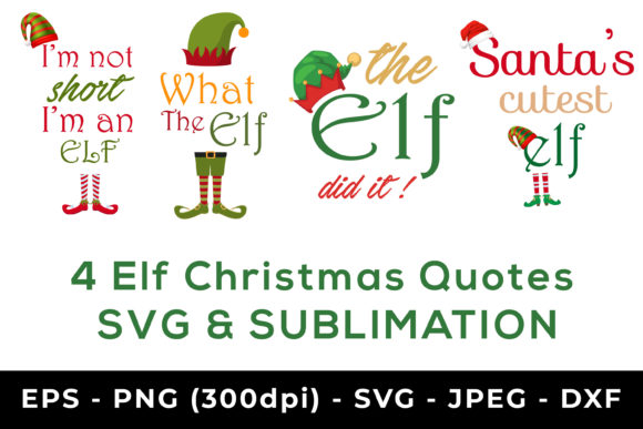 Elf Christmas Sublimation Graphics and Crafts