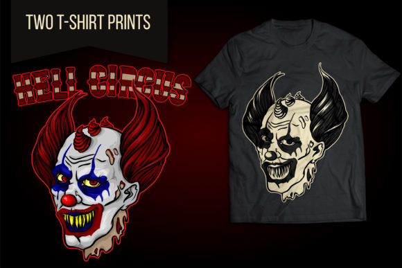 Evil Clown from Hell Circus Halloween