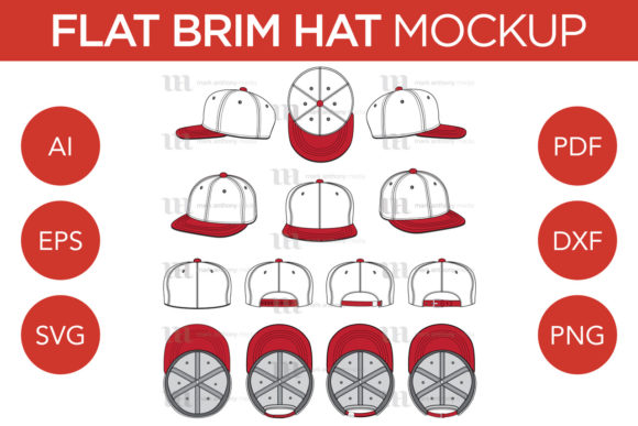 Flat Brim Hats - Graphics & Caps Amp