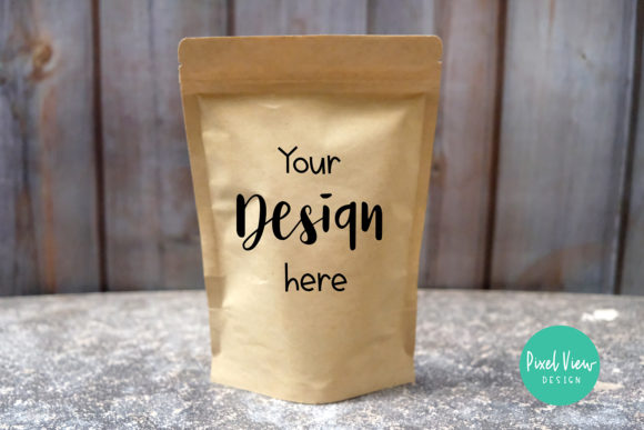 Kraft Paper Coffee Pouch Mockup: Graphics & Bags Amp