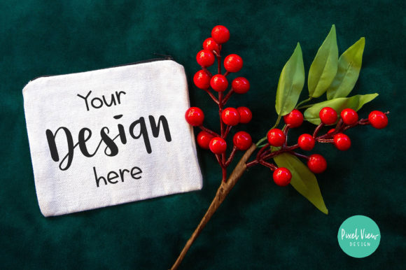Pouch Wallet Mockup I Christmas