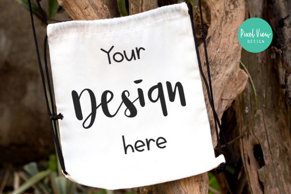 String Bag Mockup: Graphics and Bags Amp