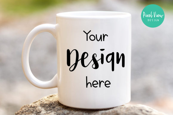 White Mug Mockup: Graphics and Mugs Amp