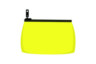 Yellow Makeup Bag Mockup for Crafts and Designs Amp